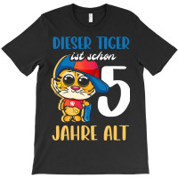 Tiger Is 5 Years Old 5th Birthday Son Brother 2017 T-shirt | Artistshot