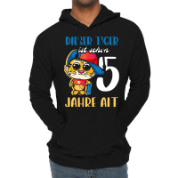 Tiger Is 5 Years Old 5th Birthday Son Brother 2017 Lightweight Hoodie | Artistshot