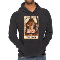 The Tiger Tarot Card Tiger Lover Wild Animal Lover Vintage Hoodie | Artistshot