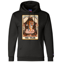 The Tiger Tarot Card Tiger Lover Wild Animal Lover Champion Hoodie | Artistshot