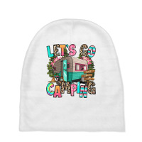 Let's Go Camping Baby Beanies | Artistshot