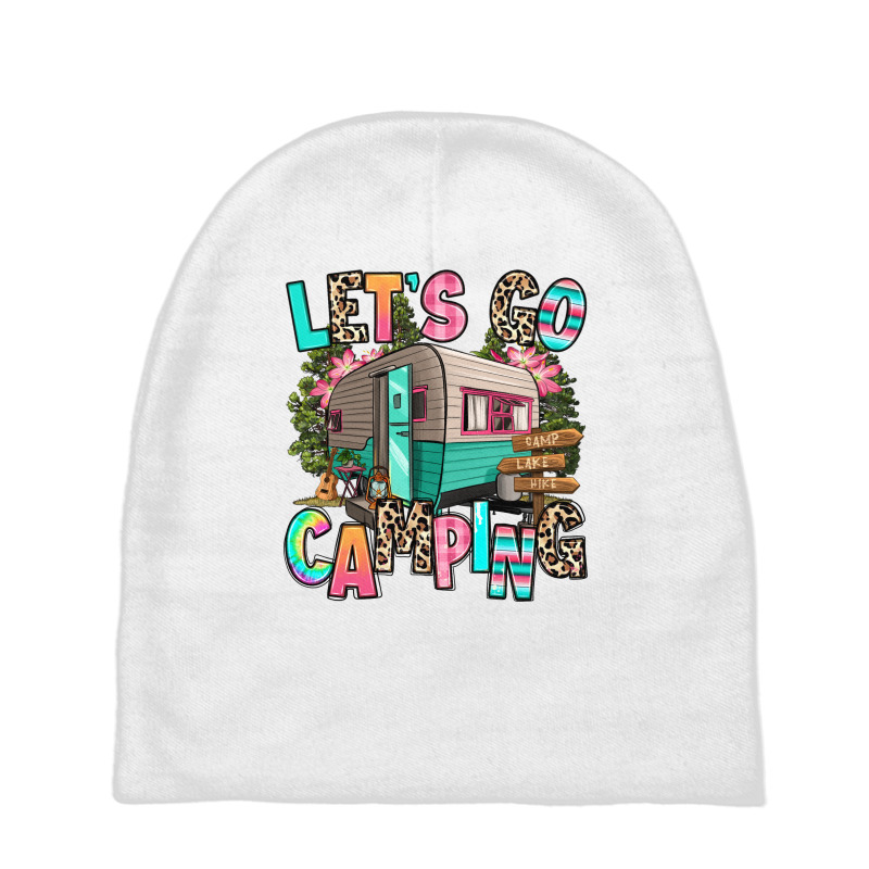 Let's Go Camping Baby Beanies | Artistshot