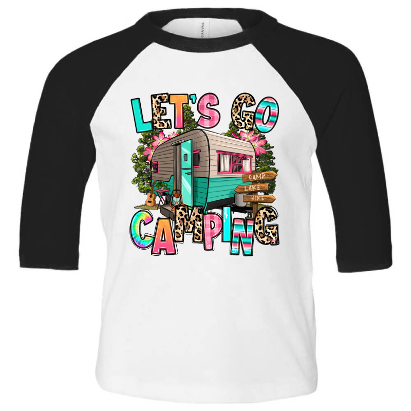 Let's Go Camping Toddler 3/4 Sleeve Tee | Artistshot