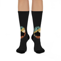 Ufo Unidentified Flying Object Sci Fi Retro Ufo Crew Socks | Artistshot