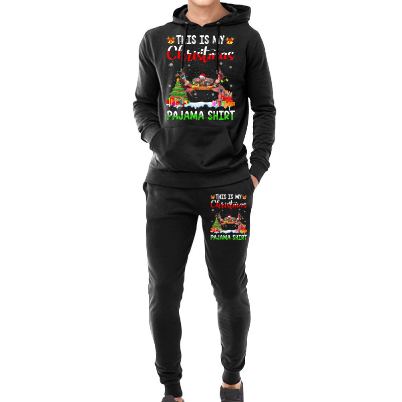 This Is My Christmas Pajama Crab Lover Xmas Lights Hoodie & Jogger Set | Artistshot