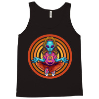 Trippy Meditating Hippie Alien Extraterrestrial Pe Tank Top | Artistshot