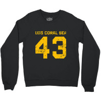 Uss Coral Sea Cv43 Cva43 Aircraft Carrier Distress Crewneck Sweatshirt | Artistshot