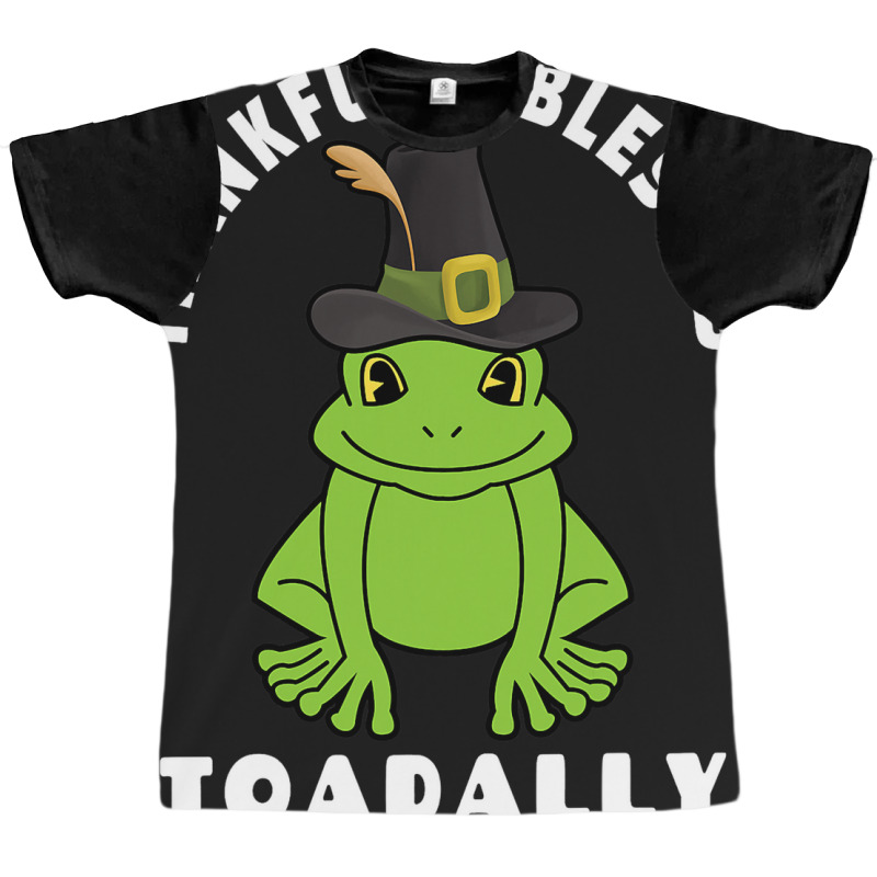 Thanksgiving Thankful And Blessed Toadally 2toad F Graphic T-shirt | Artistshot