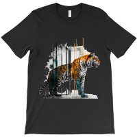 Tiger Architecture Art Work Animal T-shirt | Artistshot