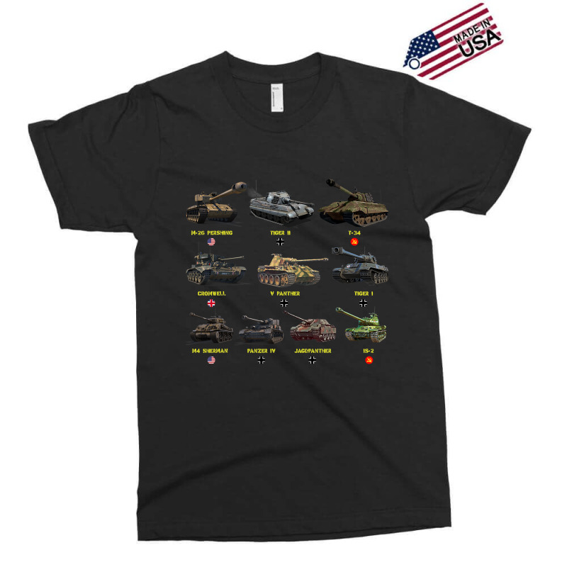 Top Ten Best Ww2 Tanks M4 Sherman Panzer Iv Tiger  Exclusive T-shirt | Artistshot