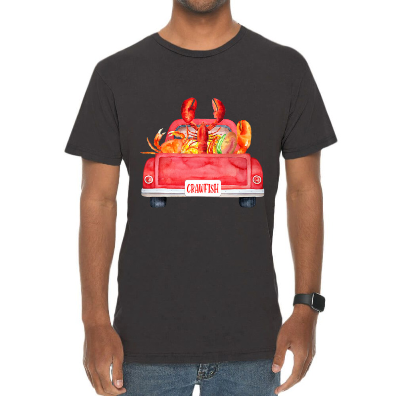 Truck Crawfish Cajun Lover Boil Babe Crawfish Seas Vintage T-shirt | Artistshot