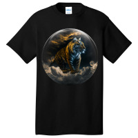 Tiger Ball Animal Print Art Animal Lovers Tiger Basic T-shirt | Artistshot