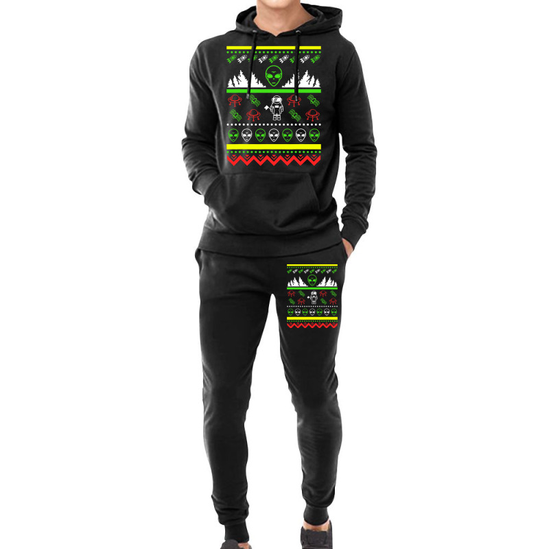 Ugly Christmas Nerd Geek Alien Alien Alien Ufo Hoodie & Jogger Set | Artistshot