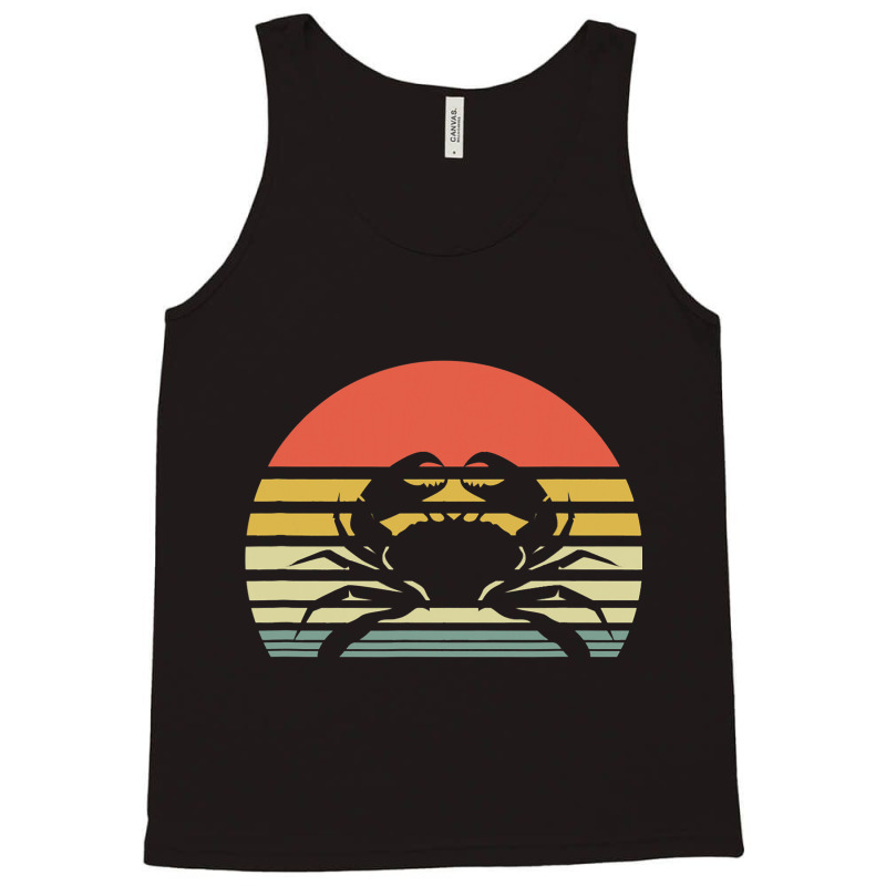 Vintage Crab Retro Funny Seafood Fan Men Women Tank Top | Artistshot