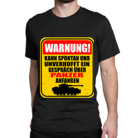 Warning Can Spontaneously Start A Conversation Abo Classic T-shirt | Artistshot