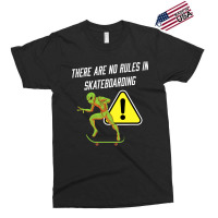 There Are No Rules In Skateboarding Alien Skateboa Exclusive T-shirt | Artistshot