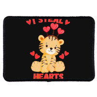 Valentines Day Tiger I Steal Hearts Boys Tiger Rectangle Patch | Artistshot