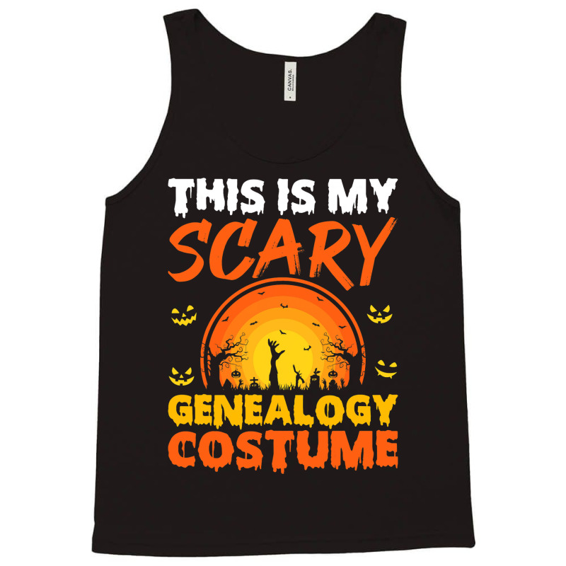 This Is My Scary Genealogy Costume Halloween Tank Top | Artistshot