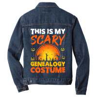 This Is My Scary Genealogy Costume Halloween Men Denim Jacket | Artistshot