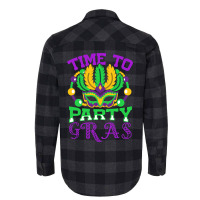 Time To Party Gras Quote For A Jewelry Maker Flannel Shirt | Artistshot