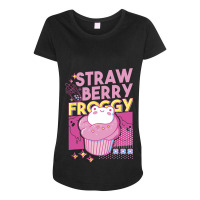 Turtle Strawberry Shell Yummy Berries Design Maternity Scoop Neck T-shirt | Artistshot