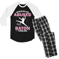 Twirling Baton 2baton Twirling 2baton Twirler Men's 3/4 Sleeve Pajama Set | Artistshot