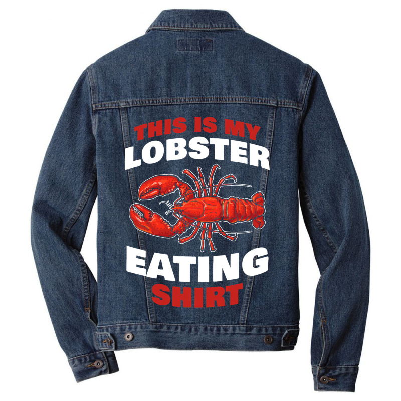 This Is My Seafood Crustacean Eating Design Men Denim Jacket | Artistshot