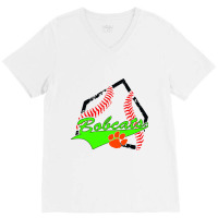 Baseball Red Paw V-neck Tee | Artistshot