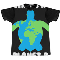 There Is No Planet B Turtle Ecofriendly 32 Graphic T-shirt | Artistshot