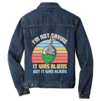 Tinfoil Hat Conspiracy Theorist Alien Humor Funny  Men Denim Jacket | Artistshot