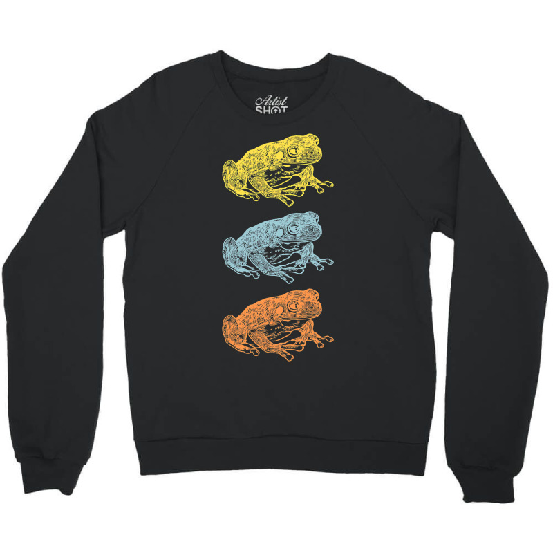 Vintage Frog Owner White Tree Frog Tomato Frog Lov Crewneck Sweatshirt | Artistshot