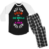 Born To Classic  Die Men's 3/4 Sleeve Pajama Set | Artistshot