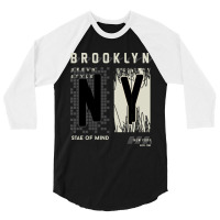 Brooklyn Urban Style Abstract Graphic Vector Print 3/4 Sleeve Shirt | Artistshot