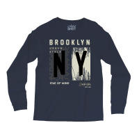 Brooklyn Urban Style Abstract Graphic Vector Print Long Sleeve Shirts | Artistshot