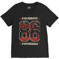 Stay Positive Stay Focused Sporty Graphic Vector P V-neck Tee | Artistshot