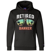 Funny Retired Banker Beach Palm Tree Sunglasses Me Champion Hoodie | Artistshot