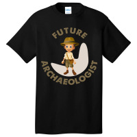 Future Archaeologist Cute Black Boy Basic T-shirt | Artistshot