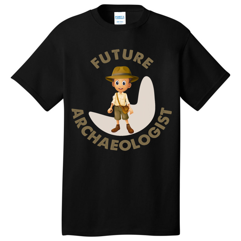 Future Archaeologist Cute Black Boy Basic T-shirt | Artistshot