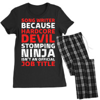 Hilarious Song Writer Stomping Ninja An Official J Women's Pajamas Set | Artistshot