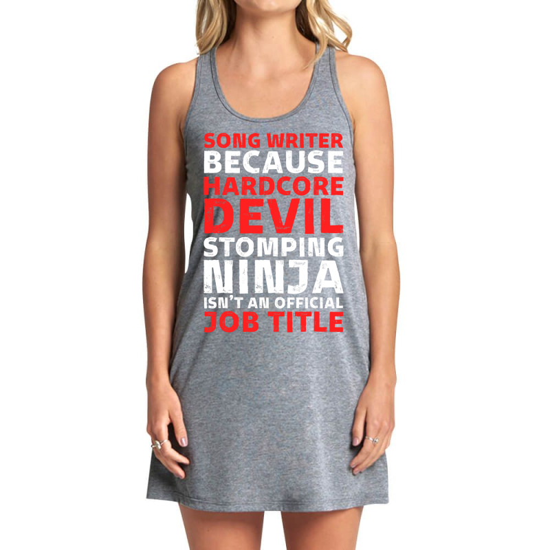 Hilarious Song Writer Stomping Ninja An Official J Tank Dress by KatanaFarkas | Artistshot