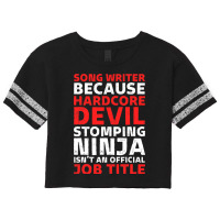 Hilarious Song Writer Stomping Ninja An Official J Scorecard Crop Tee | Artistshot