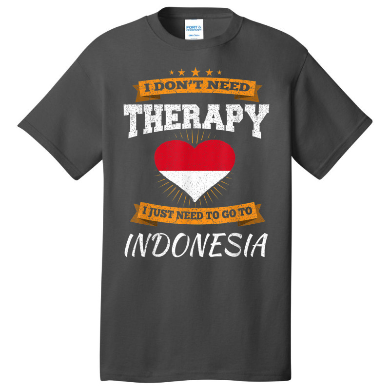 Indonesian Flag Shirt I Funny Indonesia Vacation Gift T Shirt Basic T-shirt | Artistshot