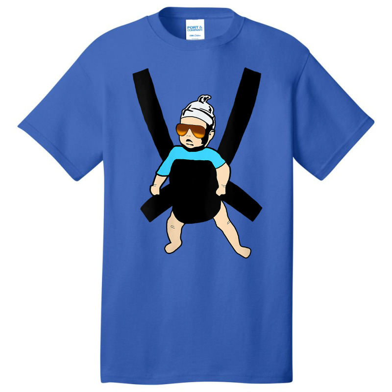 Womens Carlos   Hangover Baby With Sunglasses In A Strap V Neck T Shir Basic T-shirt | Artistshot