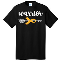 Childhood Cancer Awareness Hope Support Strong Warrior T Shirt Basic T-shirt | Artistshot