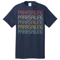 Retro Style Parasailing Design Basic T-shirt | Artistshot