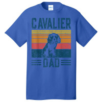 Dog  Cavalier King Charles Spaniel   Vintage Cavalier Dad T Shirt Basic T-shirt | Artistshot