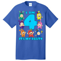 Oddbods I Am 4 Yrs Old Birthday Party T Shirt Basic T-shirt | Artistshot