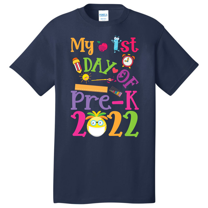 Kids My 1st Day Of Prek 2022 First Day Of School Preschool Prek Basic T-shirt | Artistshot