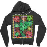 Tropical T  Shirt Tropical Leaves T  Shirt Zipper Hoodie | Artistshot