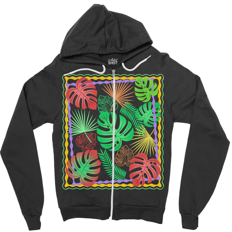 Tropical T  Shirt Tropical Leaves T  Shirt Zipper Hoodie | Artistshot